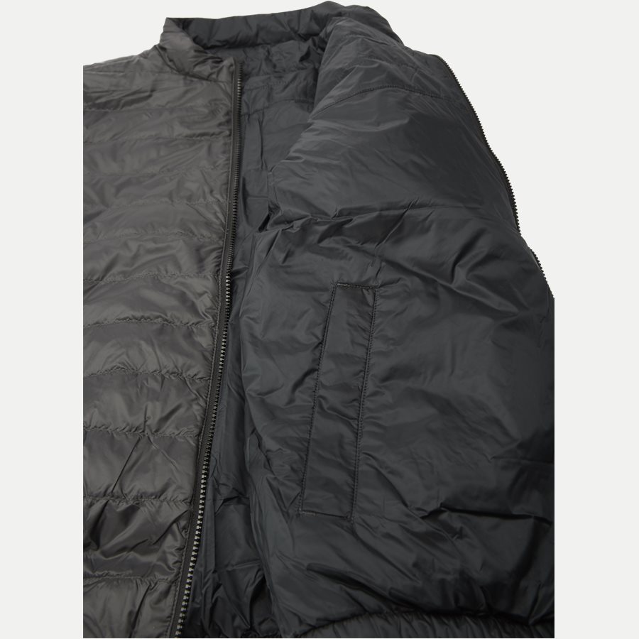 REVERSIBLE NYLON DOWN JACKET 6927 - Vendbar Nylon Dunjakke - Jakker - Regular - GRÅ - 9