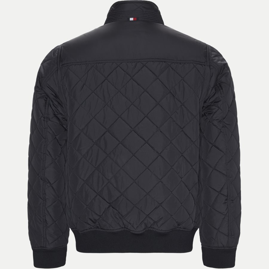 STRIPED RIB QUILTED BOMBER 7697 - Striped Rib Quilted Bomber - Jakker - Regular - NAVY - 2