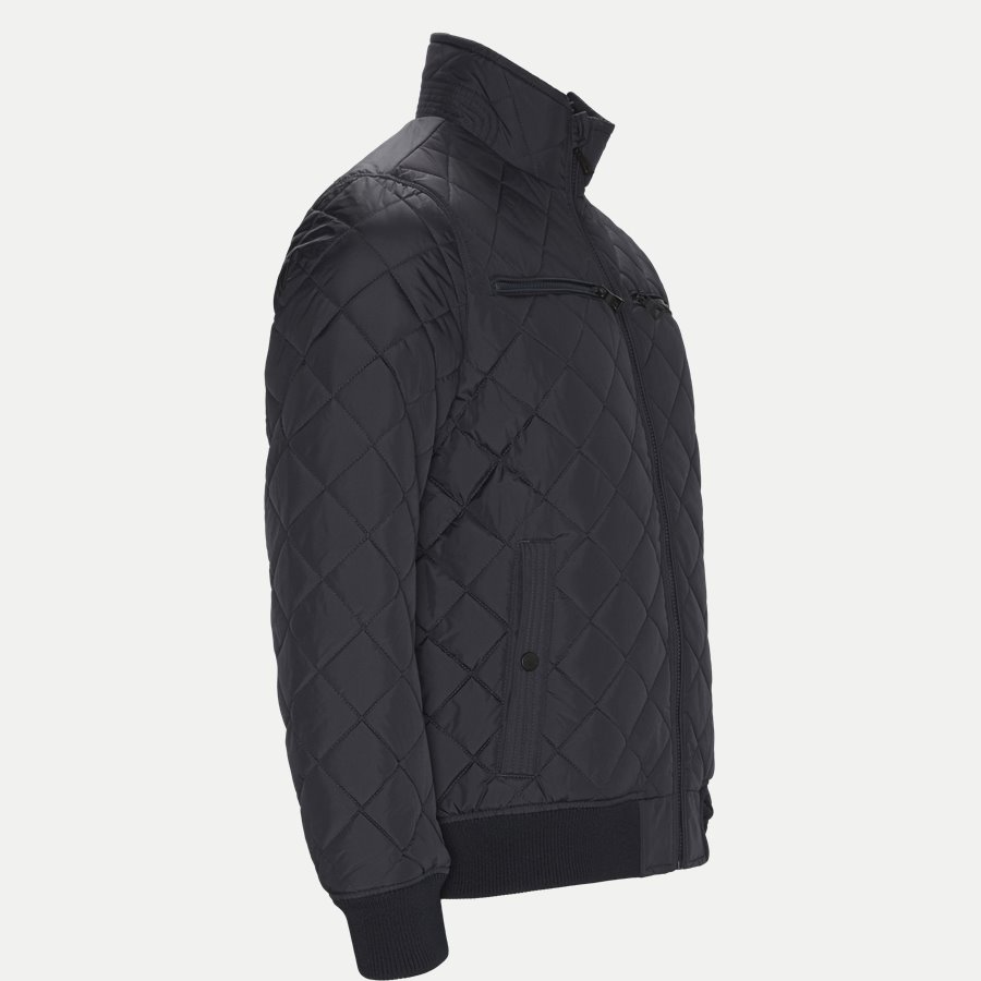 STRIPED RIB QUILTED BOMBER 7697 - Striped Rib Quilted Bomber - Jakker - Regular - NAVY - 3