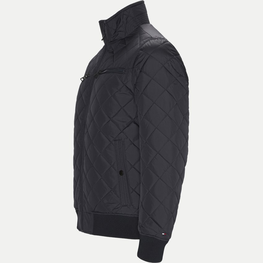 Tommy Hilfiger Jackets STRIPED RIB QUILTED BOMBER 7697 NAVY