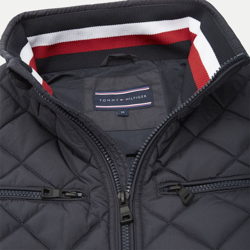 Tommy Hilfiger Jackets STRIPED RIB QUILTED BOMBER 7697 NAVY