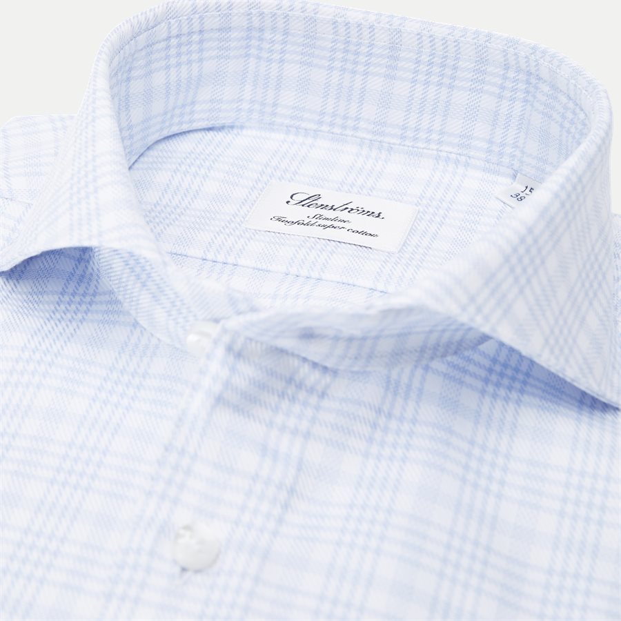7642 702361/602361 - Twofold Super Cotton Skjorte - Skjorter - BLÅ - 2