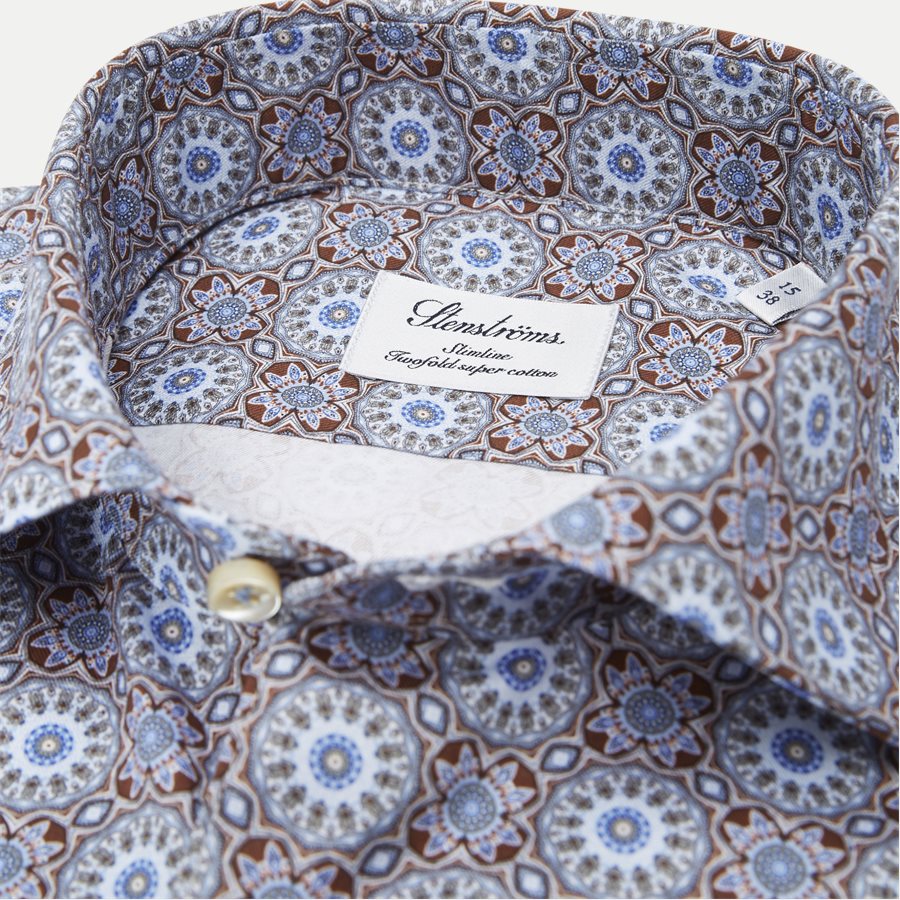 7610 712901/612901 - Twofold Super Cotton Skjorte - Skjorter - BRUN - 2
