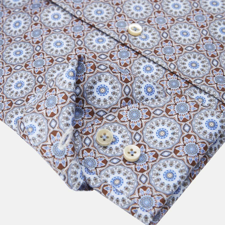7610 712901/612901 - Twofold Super Cotton Skjorte - Skjorter - BRUN - 4