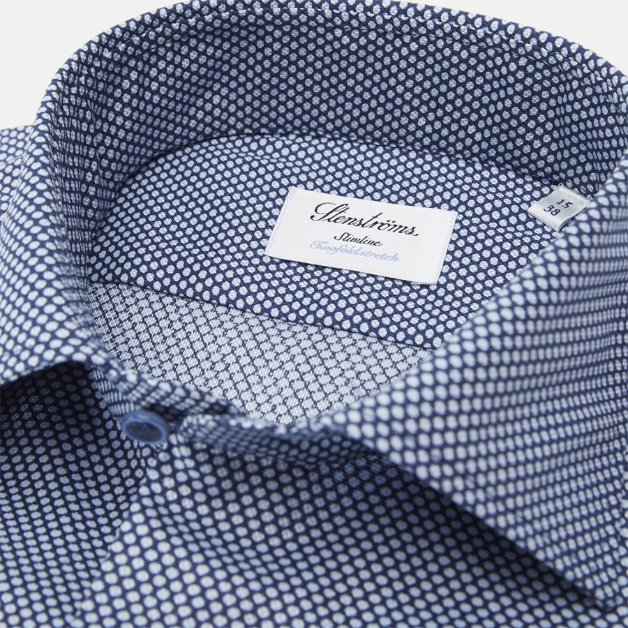 7143 712771/612771 - Twofold Stretch Skjorte - Skjorter - NAVY - 2