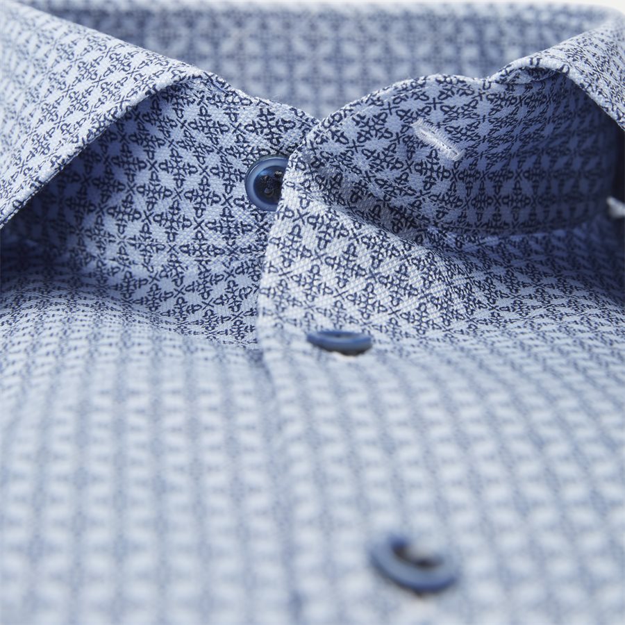 7144 712771/612771 - Twofold Stretch Skjorte - Skjorter - BLÅ - 3