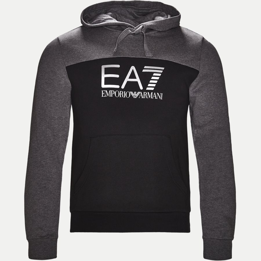 PJ07Z-6ZPM38 - Logo Hoodie Sweatshirt - Sweatshirts - Regular - SORT - 1