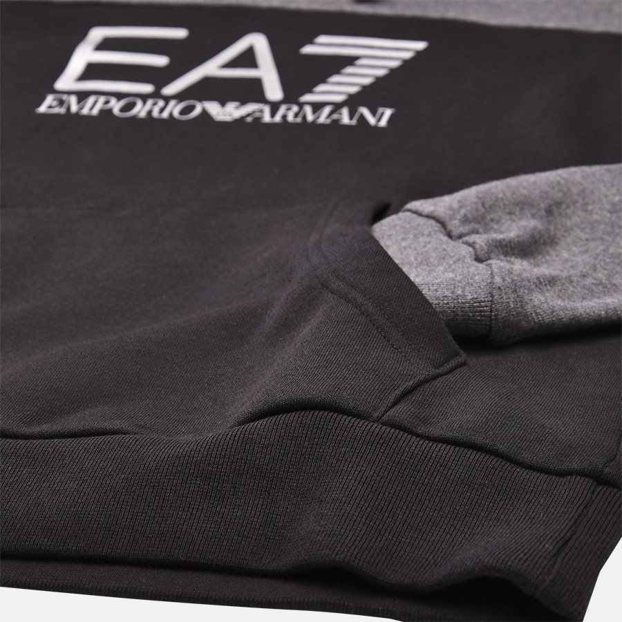 PJ07Z-6ZPM38 - Logo Hoodie Sweatshirt - Sweatshirts - Regular - SORT - 4