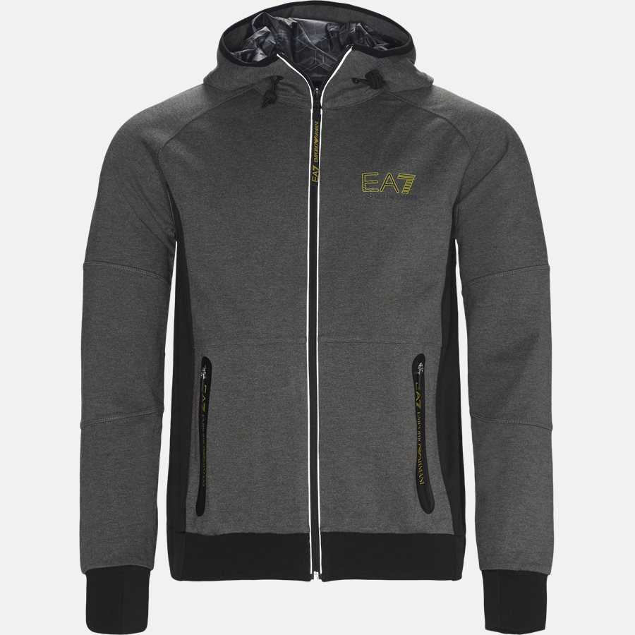 PJQ7Z-6ZPM65 - Hoodie Sweatshirt - Sweatshirts - Regular - GRÅ - 1