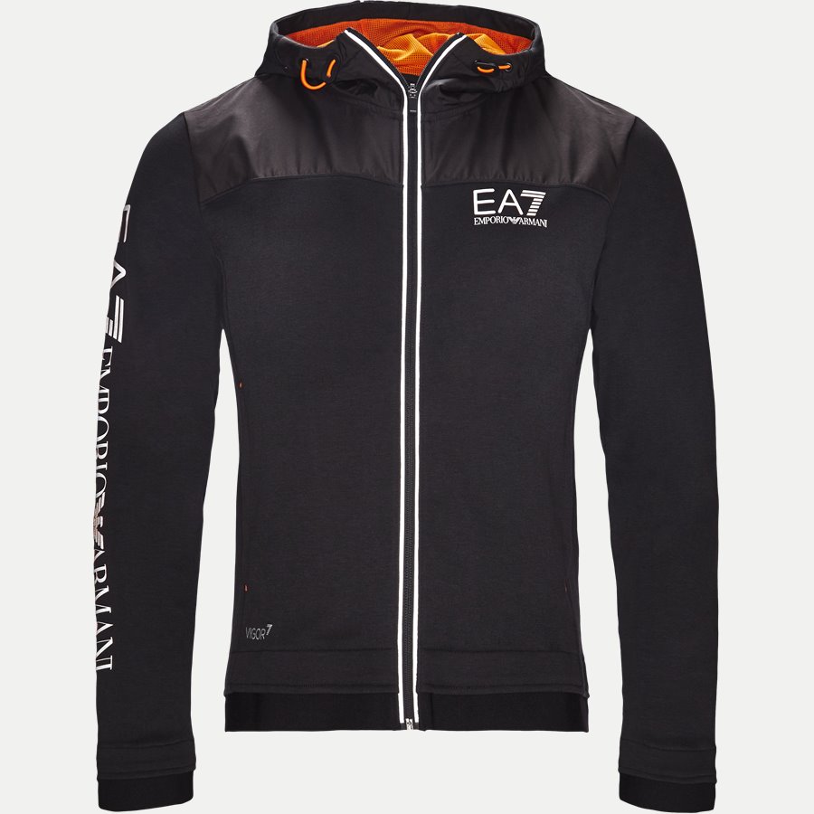 PJF3Z-6ZPM30 - Hooded Zippered Jacket - Sweatshirts - Regular - SORT - 1