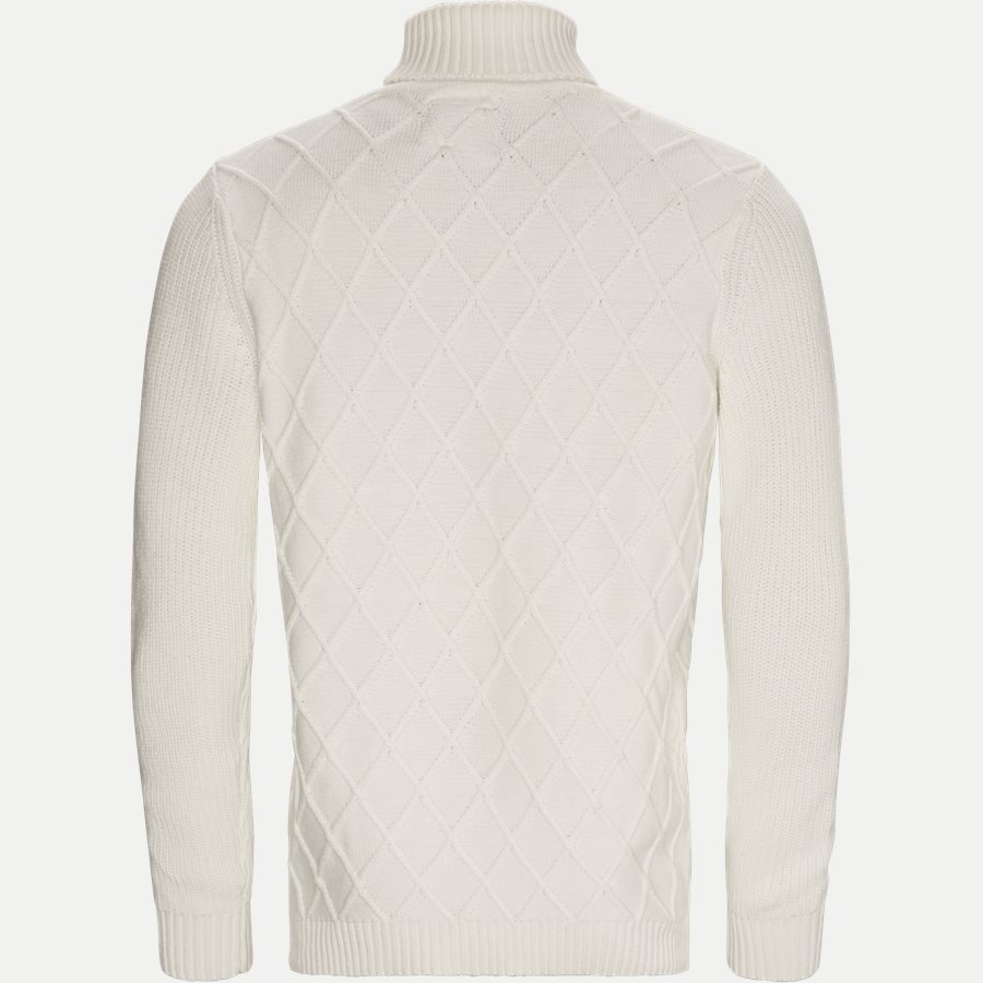 12246 1098 - Rullekrave Strik - Strik - Regular - ECRU - 2