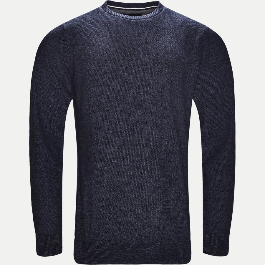 12231 946 - Crew Neck Strik - Strik - Regular - DENIM - 1