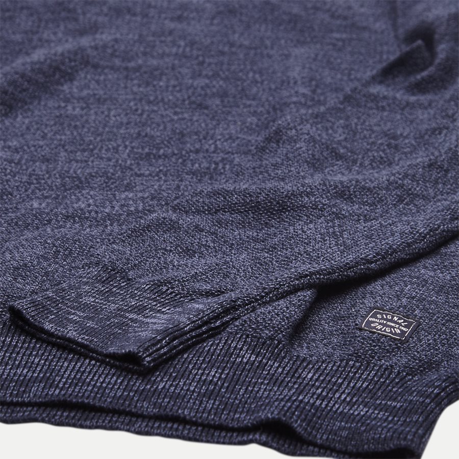 12231 946 - Crew Neck Strik - Strik - Regular - DENIM - 4