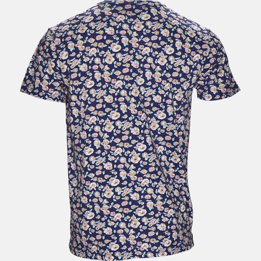 Just Junkies T-shirts CENTRAL FLOWER TEE JJ809 NAVY