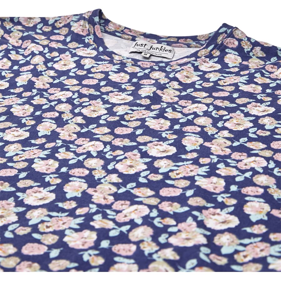 CENTRAL FLOWER TEE JJ809 - Central Flower Tee - T-shirts - Regular - NAVY - 3
