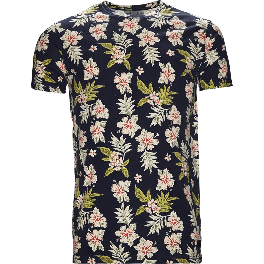EUROPE FLOWER TEE JJ810 - Europe Flower Tee - T-shirts - Regular - SORT - 1