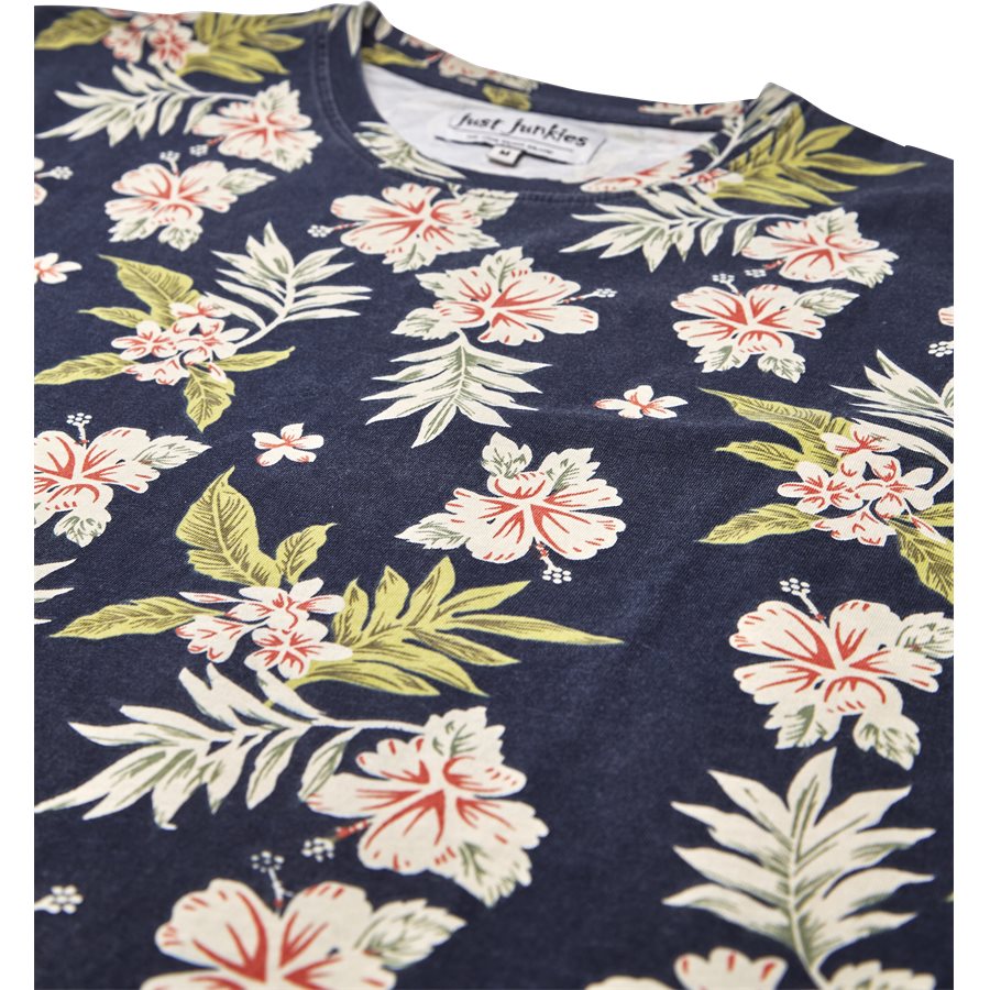 EUROPE FLOWER TEE JJ810 - Europe Flower Tee - T-shirts - Regular - SORT - 3