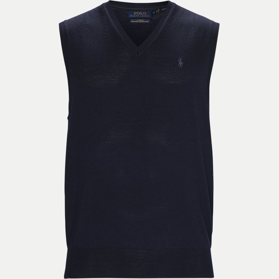 710722662 - Merino Vest Strik - Strik - Slim - NAVY - 1