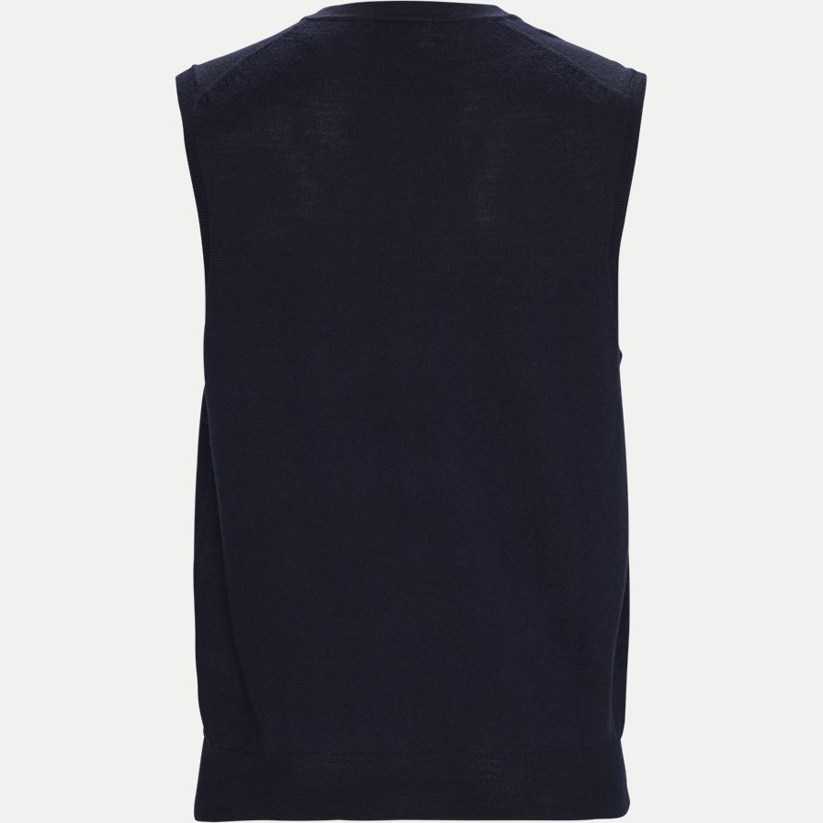 710722662 - Merino Vest Strik - Strik - Slim - NAVY - 2