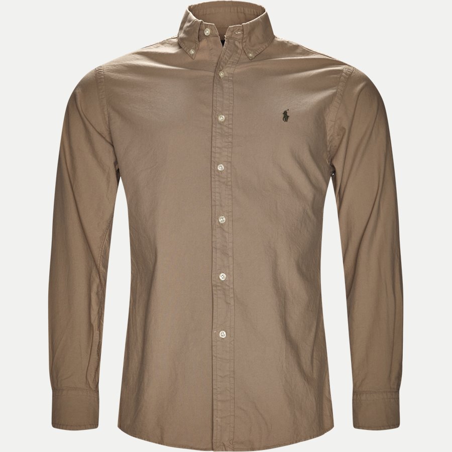 710723610. - Classic Oxford Shirt - Skjorter - Slim - SAND - 1