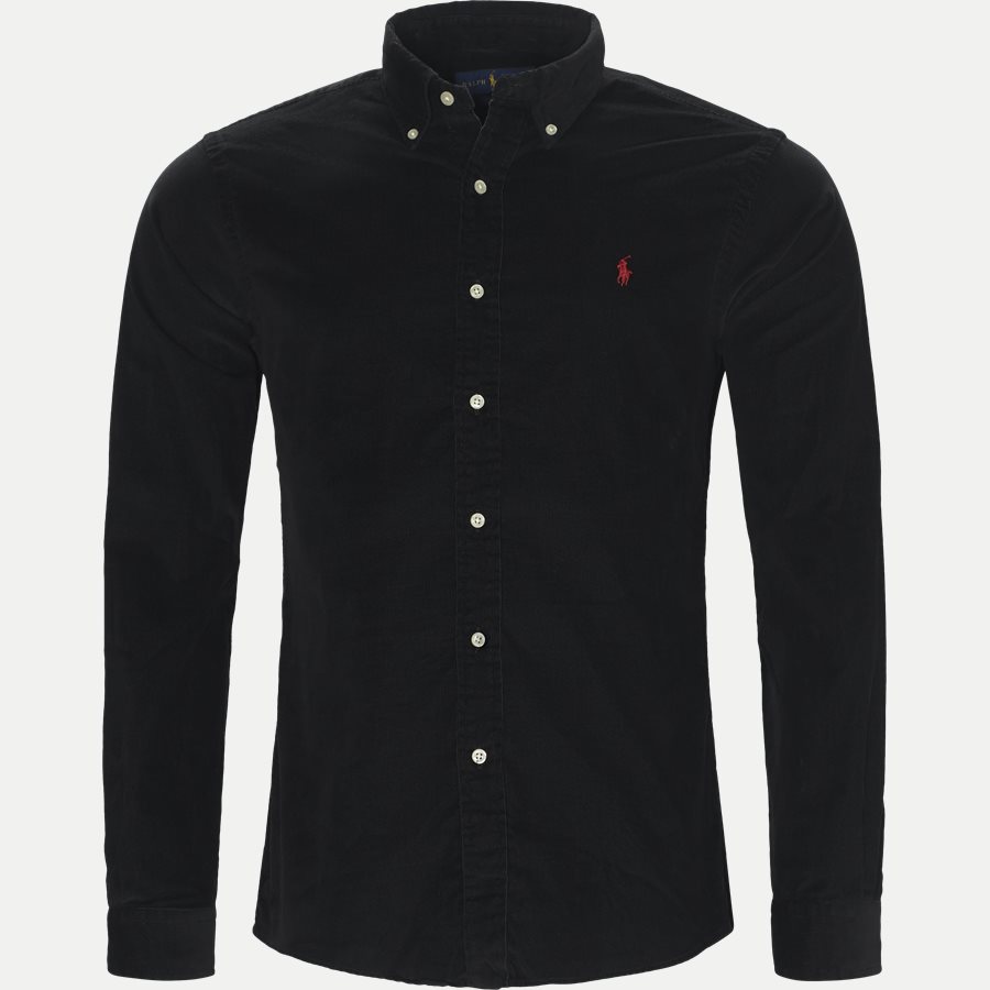 710723580 - Corduroy Shirt - Skjorter - Slim - SORT - 1