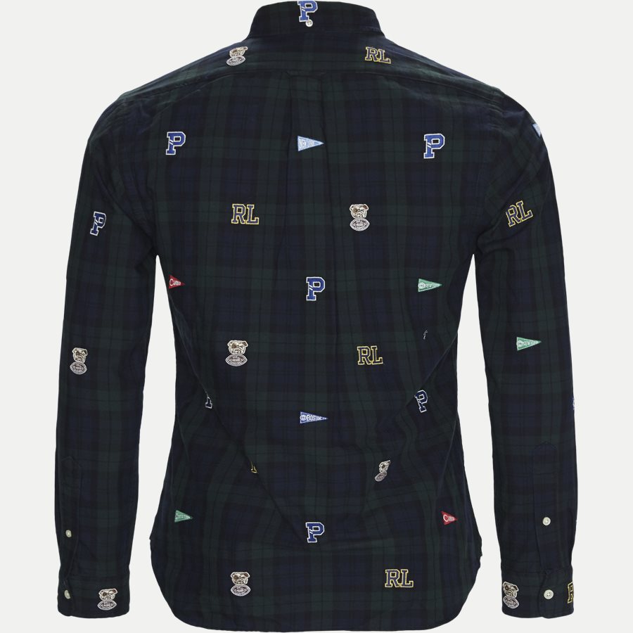 710723609 - Printed Check Oxford Shirt - Skjorter - Slim - GRØN - 2