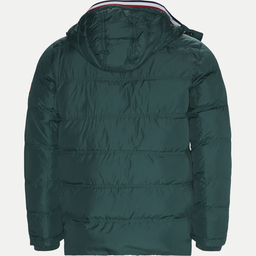TOMMY DOWN HOODED BOMBER - Down Hooded Bomber Jacket - Jakker - Regular - GRØN - 2