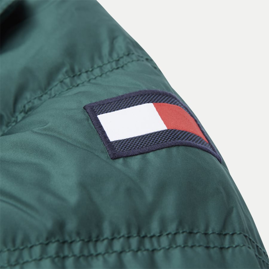 TOMMY DOWN HOODED BOMBER - Down Hooded Bomber Jacket - Jakker - Regular - GRØN - 4