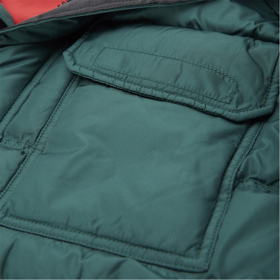 TOMMY DOWN HOODED BOMBER - Down Hooded Bomber Jacket - Jakker - Regular - GRØN - 5