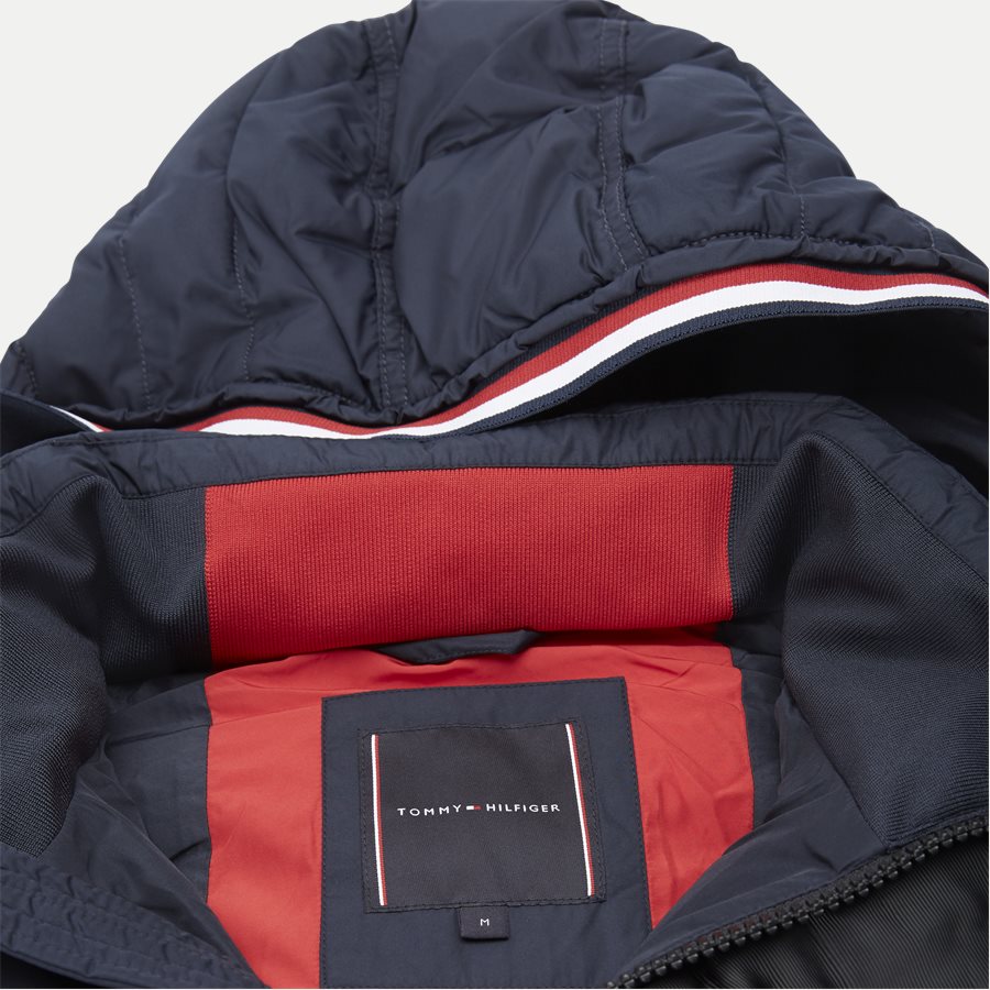 TOMMY DOWN HOODED BOMBER - Down Hooded Bomber Jacket - Jakker - Regular - NAVY - 5