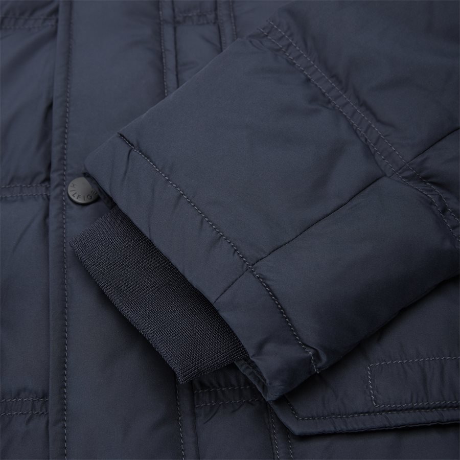 TOMMY DOWN HOODED BOMBER - Down Hooded Bomber Jacket - Jakker - Regular - NAVY - 9