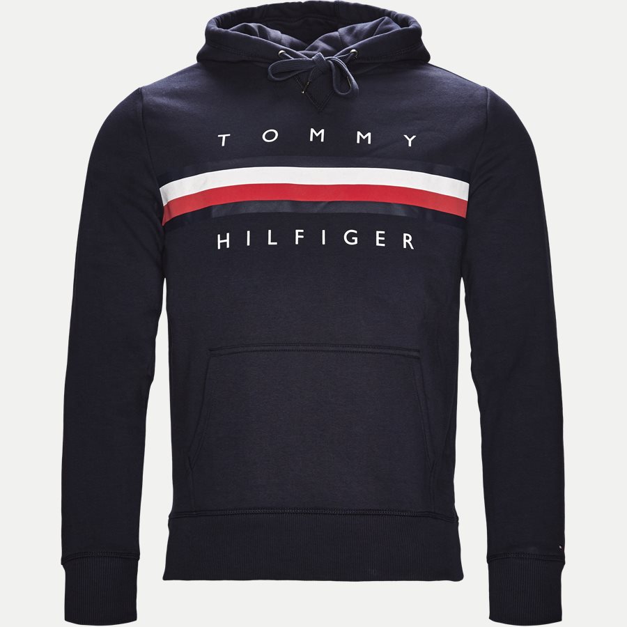 LOGO HOODY - Logo Hoodie - Sweatshirts - Regular - NAVY - 1