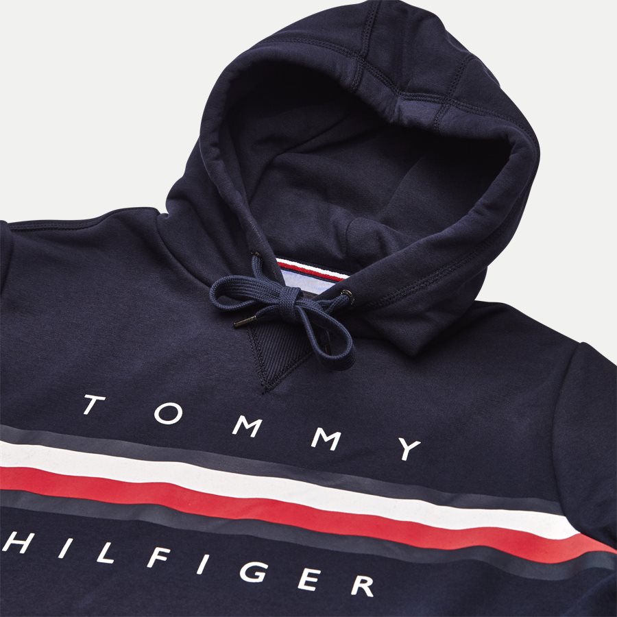 LOGO HOODY - Logo Hoodie - Sweatshirts - Regular - NAVY - 3