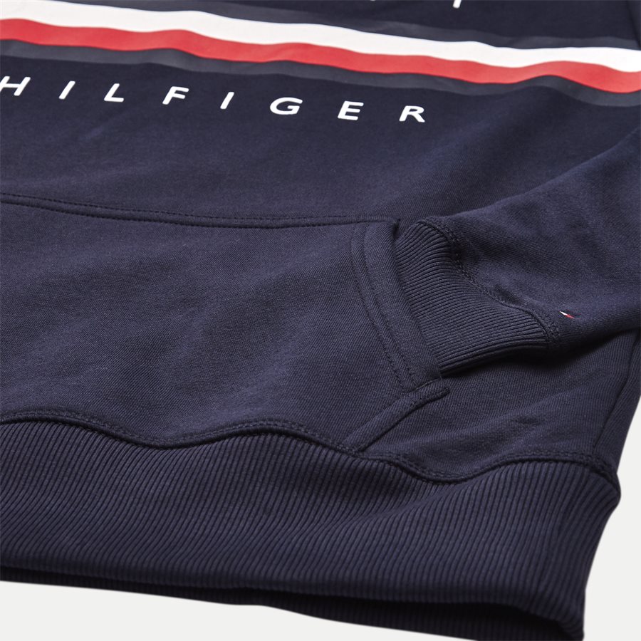 LOGO HOODY - Logo Hoodie - Sweatshirts - Regular - NAVY - 4