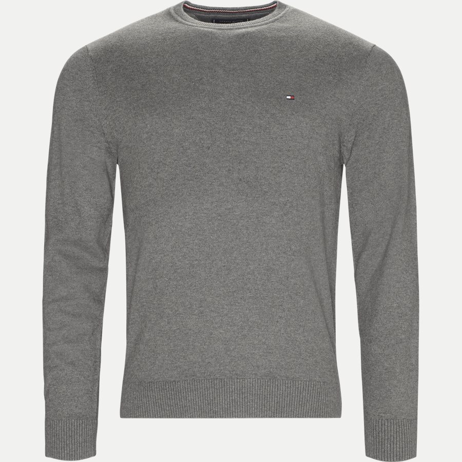 PIMA COTTON CASHMERE CNECK - Pima Cotton Cashmere Crew Neck - Strik - Regular - GRÅ - 1