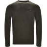 PIMA COTTON CASHMERE CNECK - Pima Cotton Cashmere Crew Neck - Strik - Regular - Army