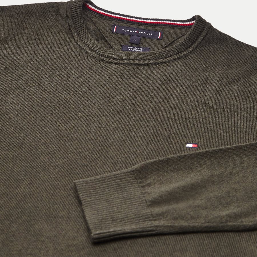 PIMA COTTON CASHMERE CNECK - Pima Cotton Cashmere Crew Neck - Strik - Regular - OLIVEN - 3