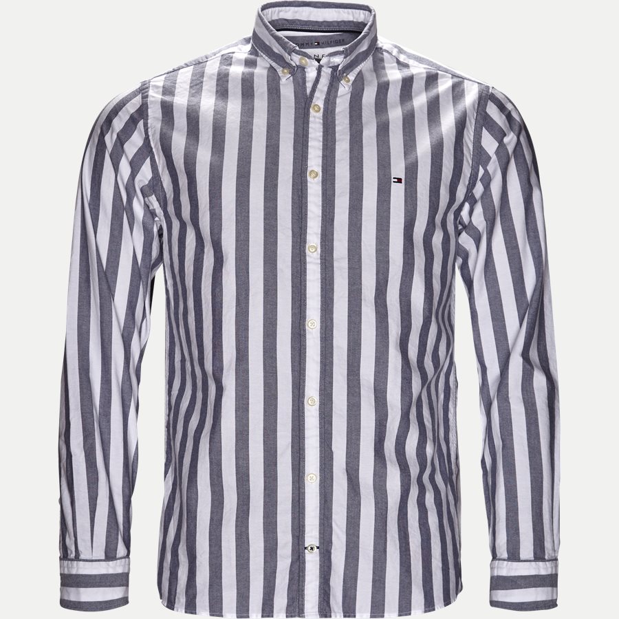 ENGENEERED STRIPED SHIRT - Engeneered Striped Oxford Shirt - Skjorter - BLÅ - 1