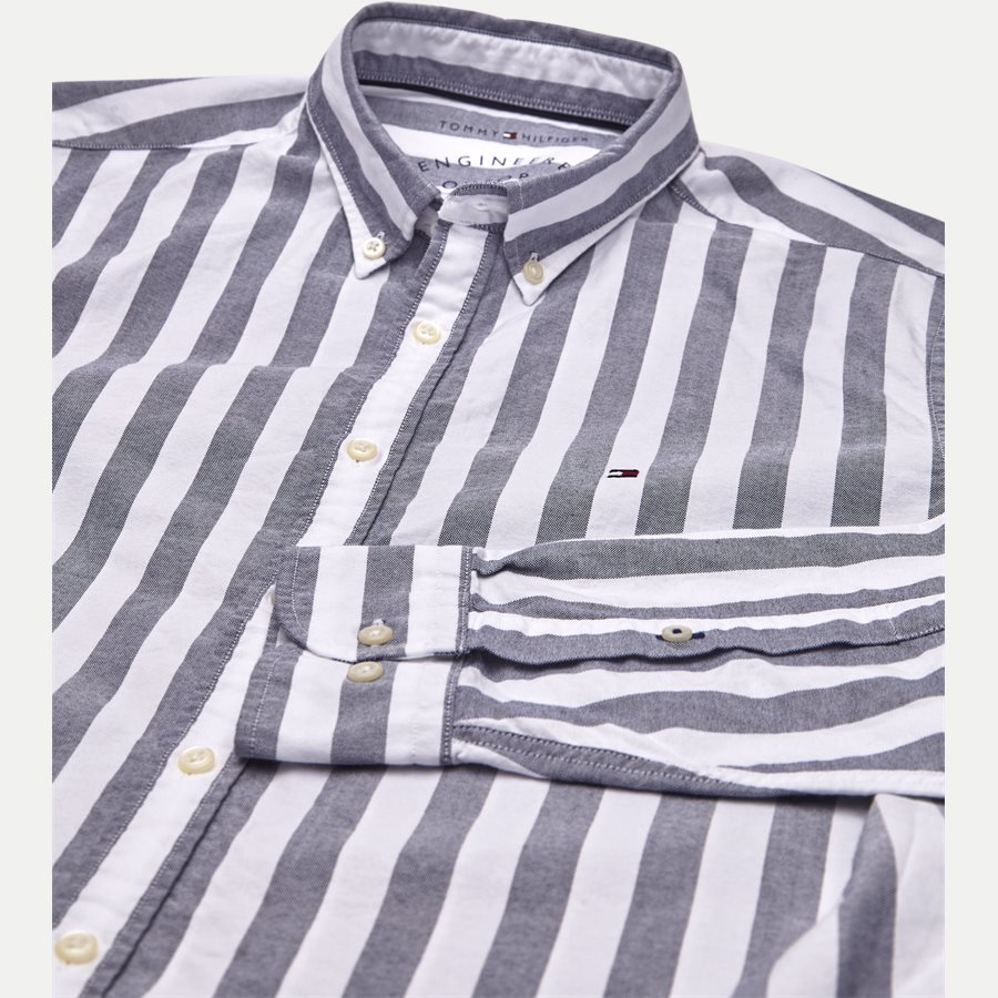 ENGENEERED STRIPED SHIRT - Engeneered Striped Oxford Shirt - Skjorter - BLÅ - 3