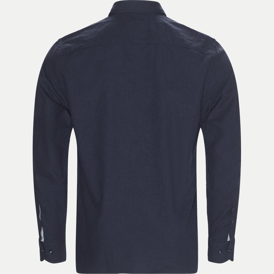 HEATHER HERRINGBONE SHIRT - Heather Herringbone Shirt - Skjorter - Regular - NAVY - 2