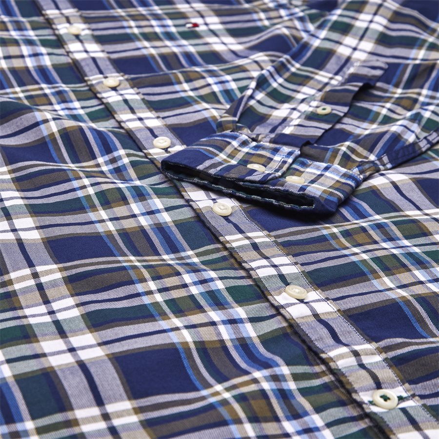 SLIM MUTICOLOR CHECK SHIRT - Multicolor Check Shirt - Skjorter - Slim - BLÅ - 4