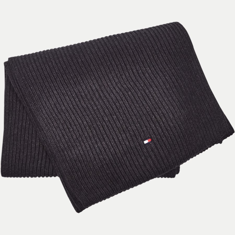 PIMA COTTON CASHMERE SCARF - Cotton Cashmere Scarf - Tørklæder - SORT - 1