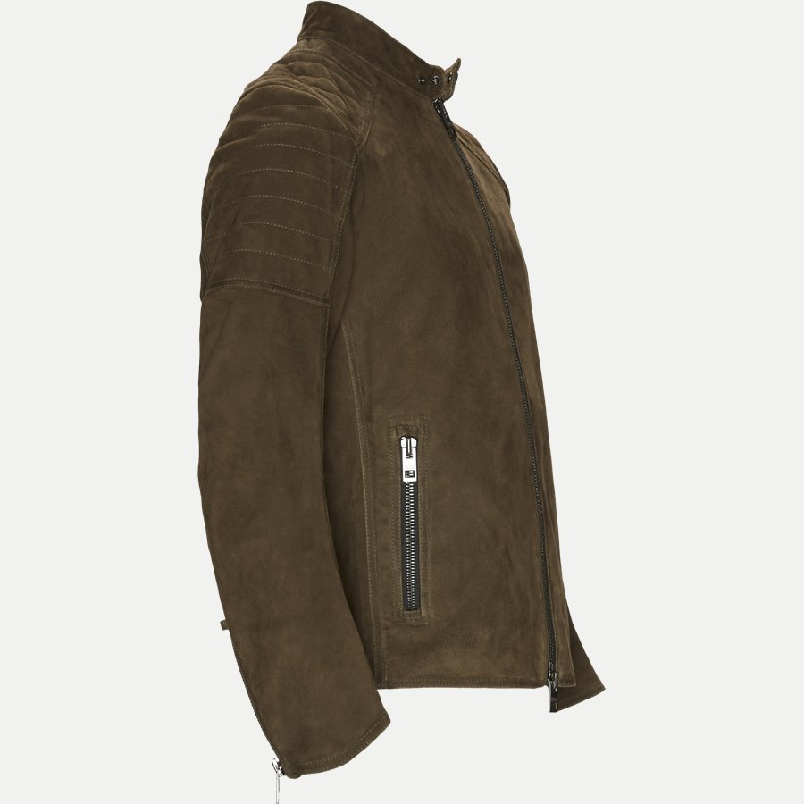 50391742 JAYDEE - Jaydee Suede Skind - Jakker - Slim - BRUN - 4