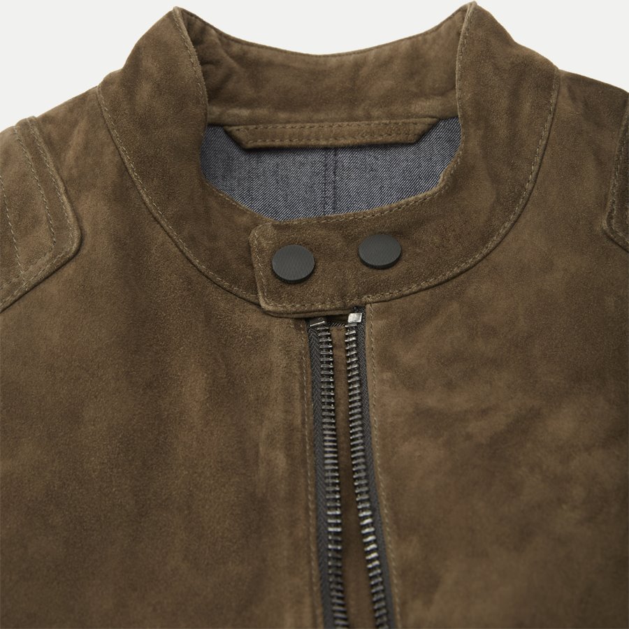 50391742 JAYDEE - Jaydee Suede Skind - Jakker - Slim - BRUN - 5