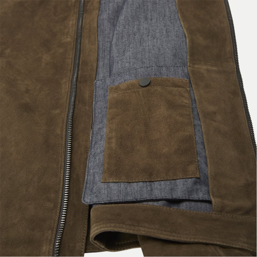 50391742 JAYDEE - Jaydee Suede Skind - Jakker - Slim - BRUN - 9