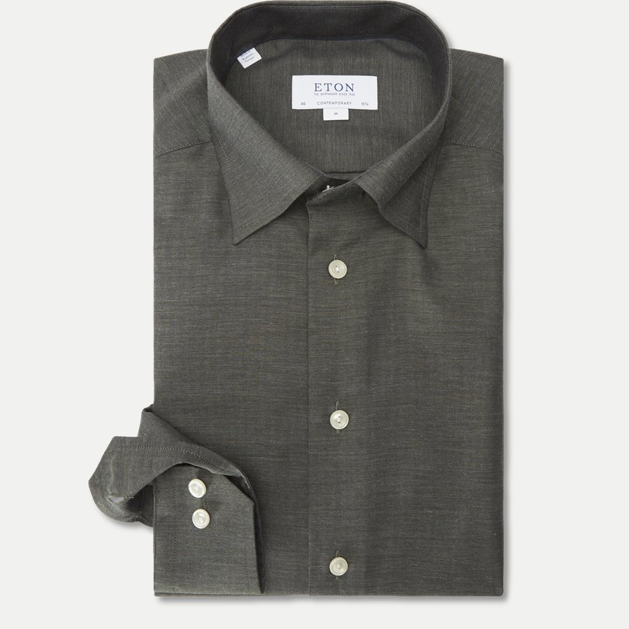 3991 61511/61311 - 3991 Fine Twill Skjorte - Skjorter - GRØN - 1