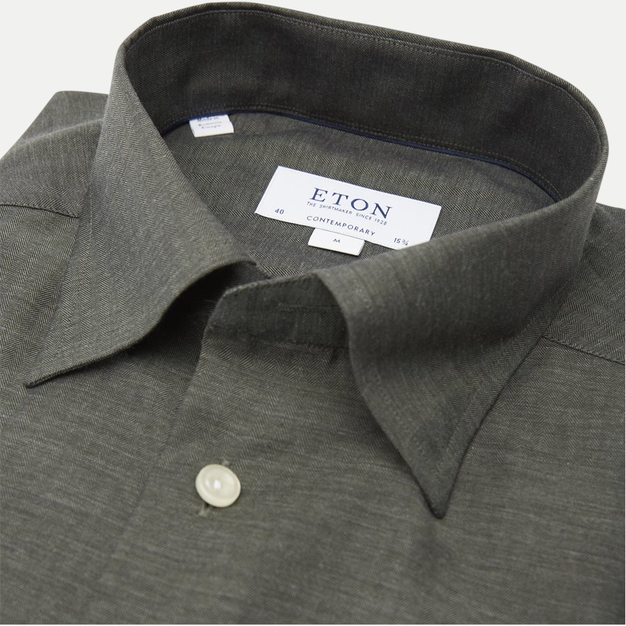 3991 61511/61311 - 3991 Fine Twill Skjorte - Skjorter - GRØN - 2