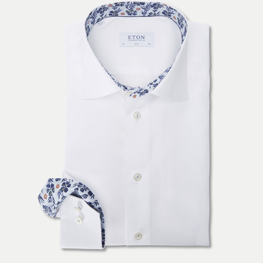 3000 00525/00374 - 3000 Signature Twill Skjorte - Skjorter - HVID - 1