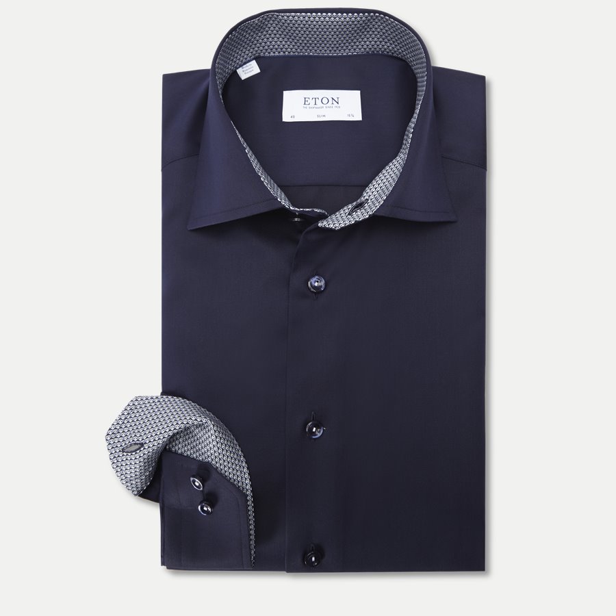 3000 00507/00333 - 3000 Signature Twill Skjorte - Skjorter - NAVY - 1