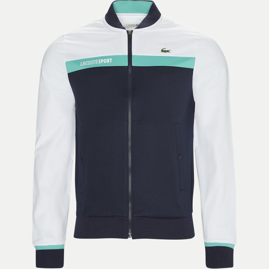 SH9504 - Colorblock Zip Pique Tennis Sweatshirt - Sweatshirts - Regular - HVID - 1